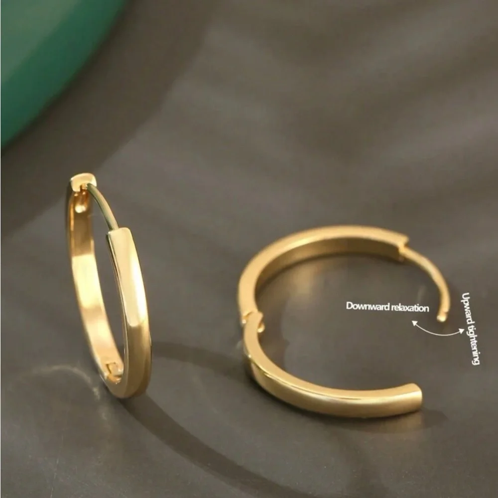 3 for $30 gold plated hoop earrings